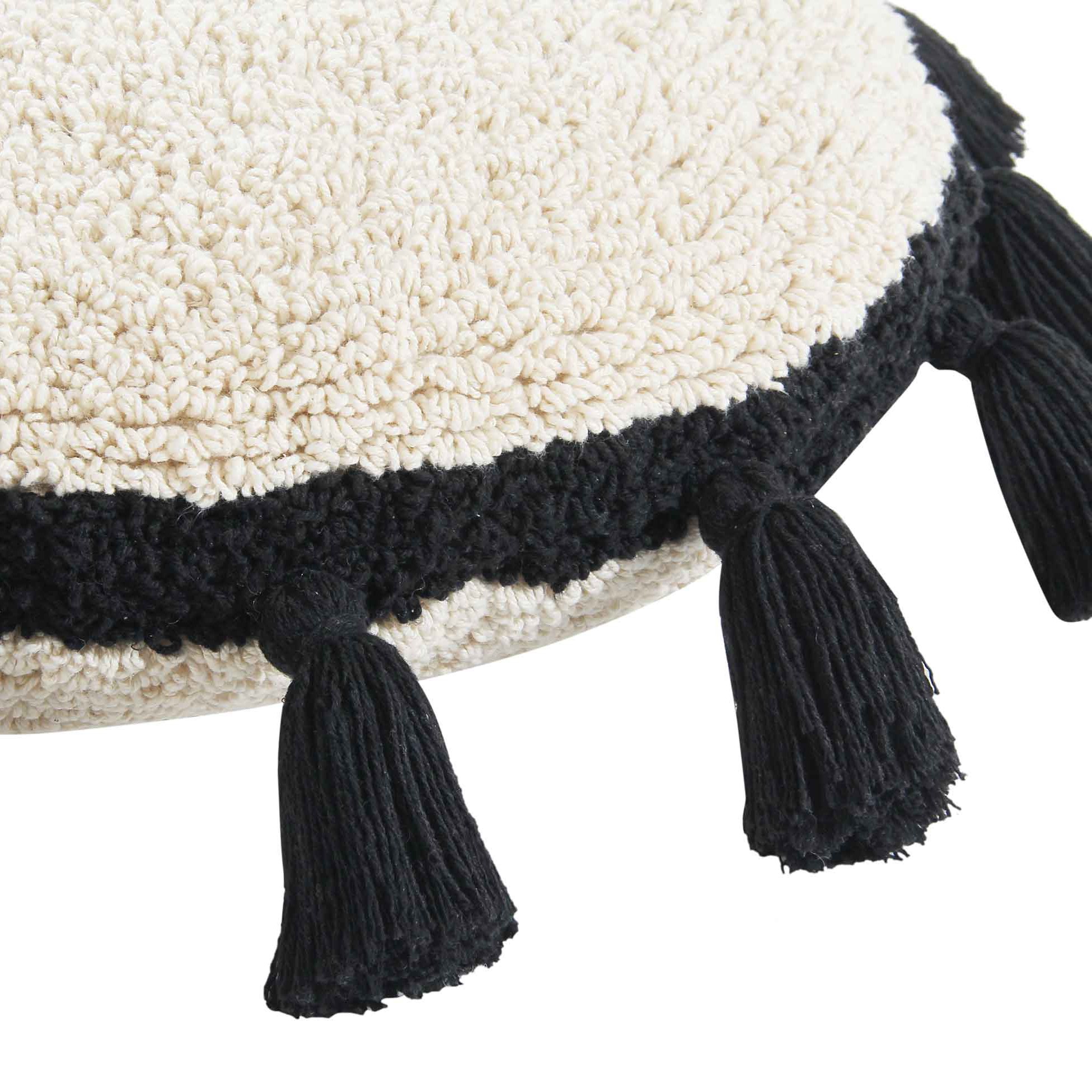 CUSHION CIRCLE BLACK